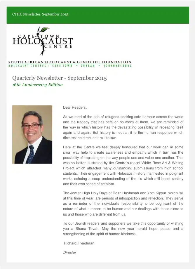 2015 Sept Newsletter