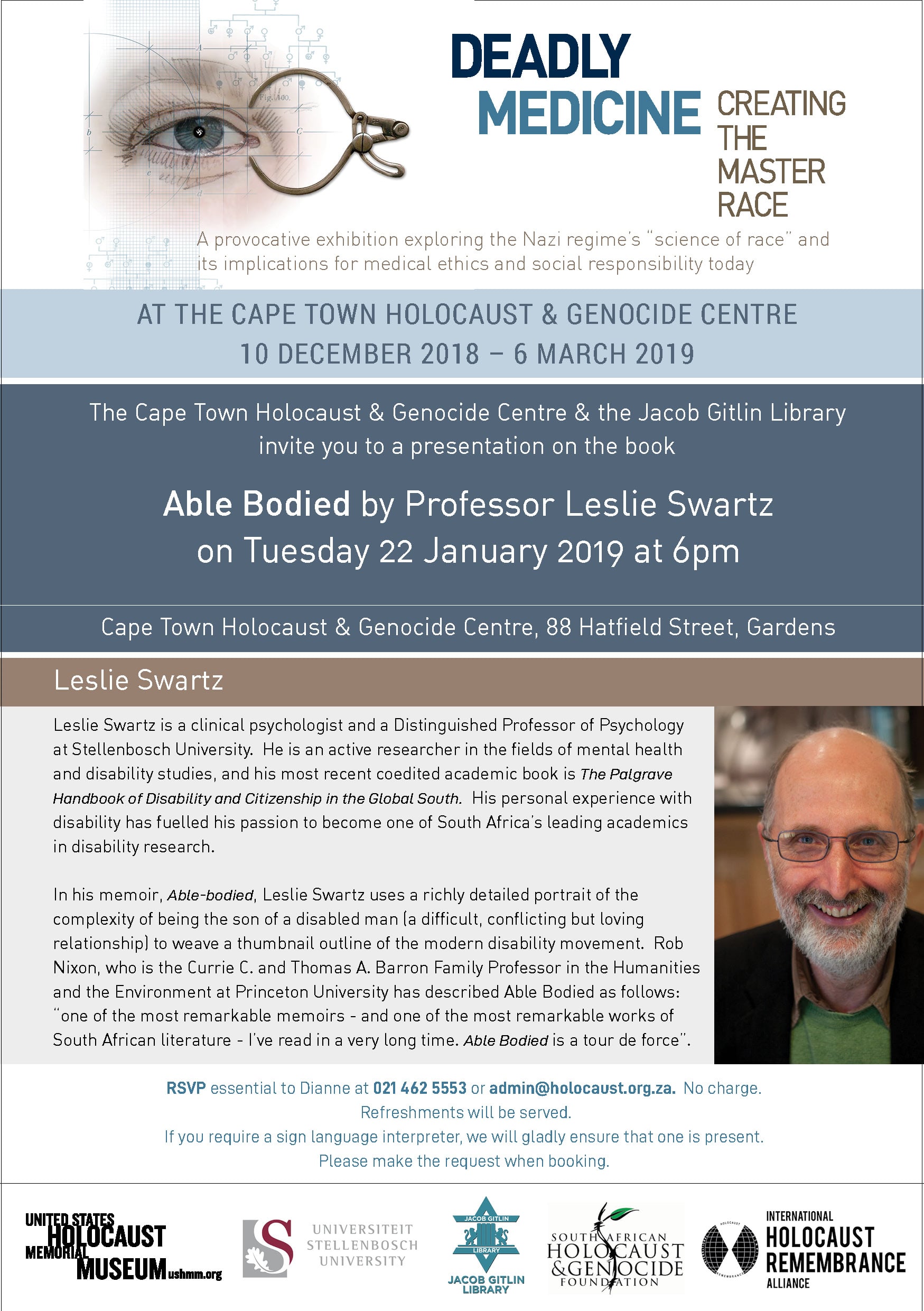 Able Bodied lecture by Leslie Swartz