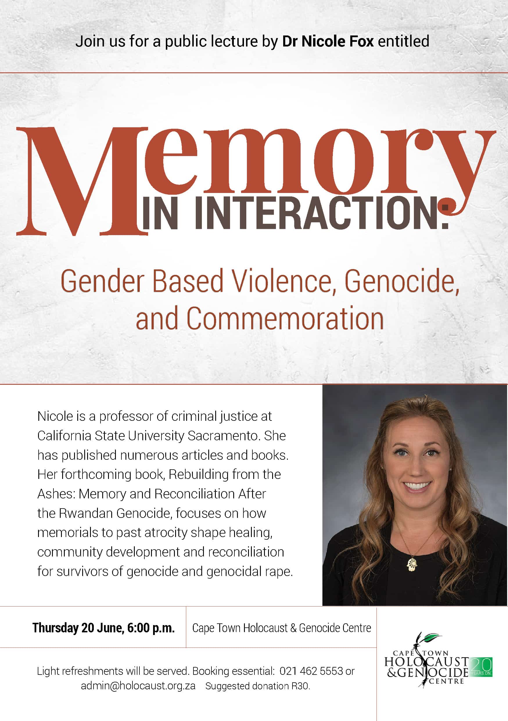 Nicole Fox Memory in Interaction CTHGC