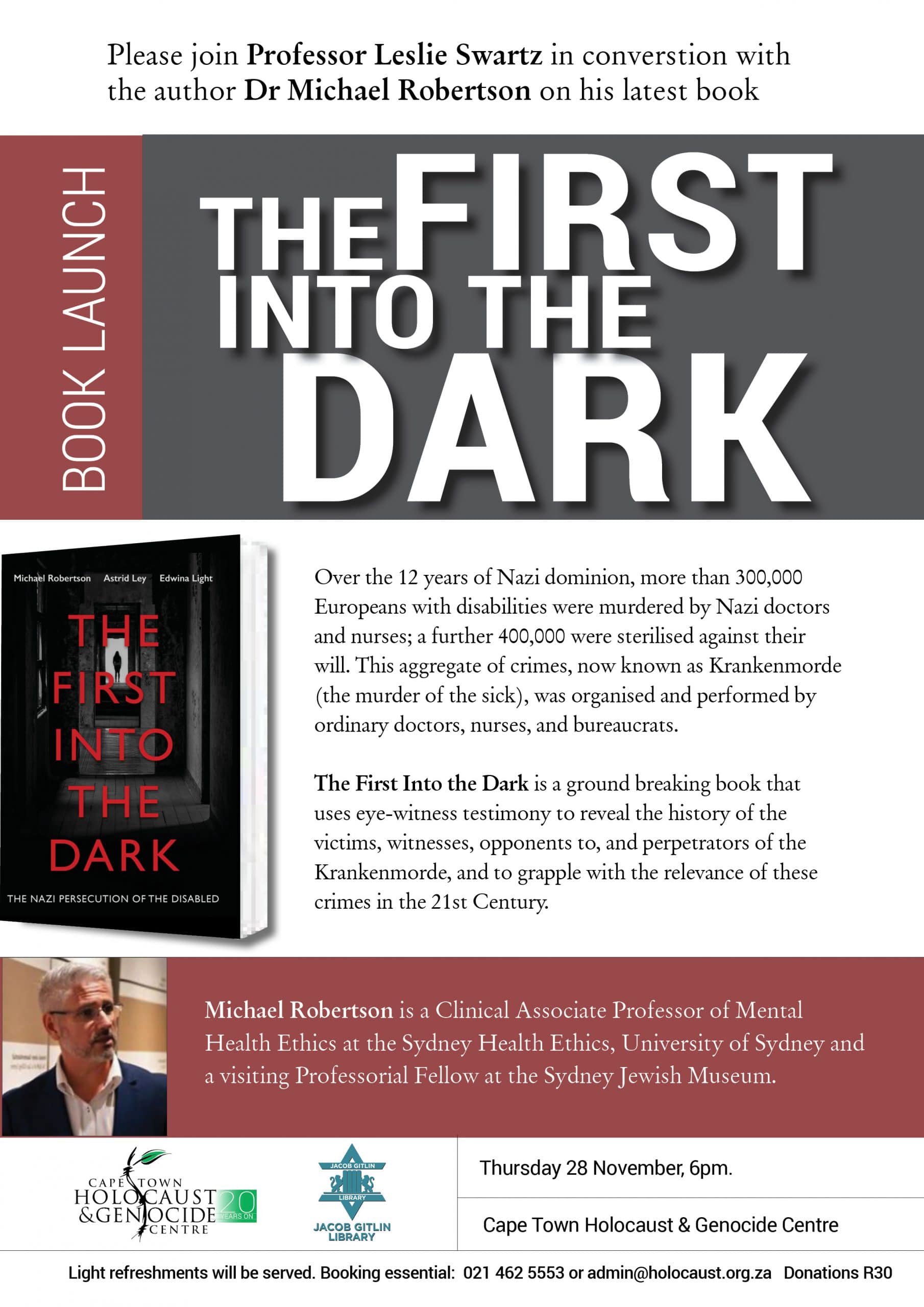 The first into the dark Michael Robertson CTHGC